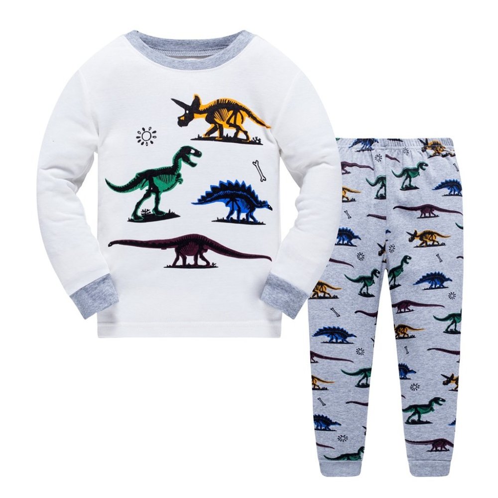 100% COTTONS KIDS DINOSAUR PAJAMA SET